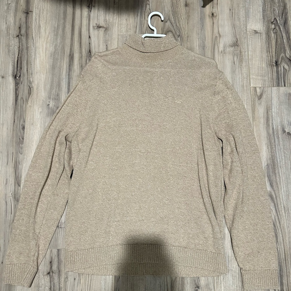 Men’s Tan turtleneck Sweater